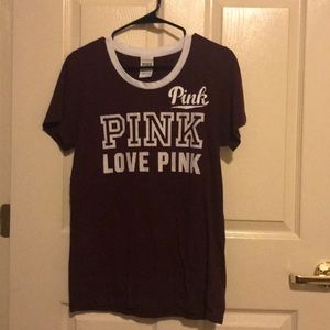Burgundy pink t-shirt
